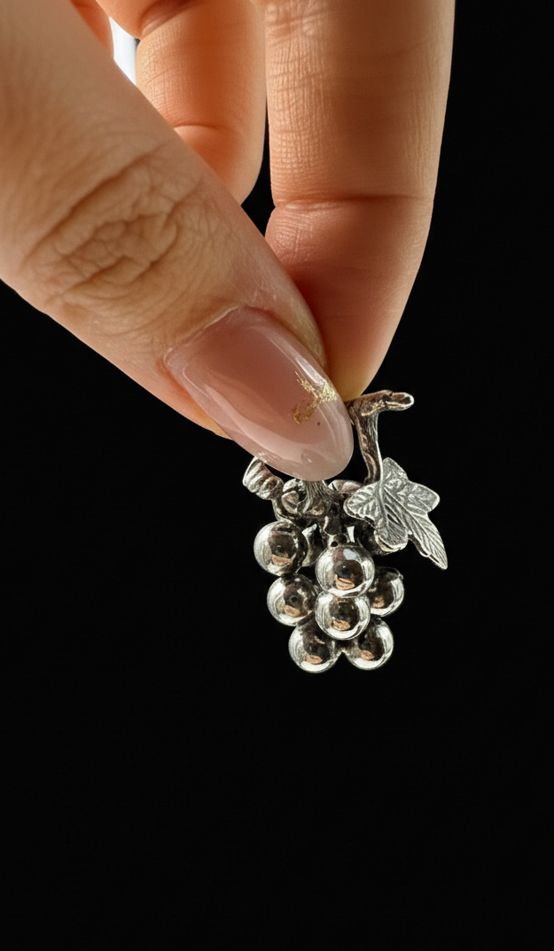 Grappolo d'Uva in Argento 925