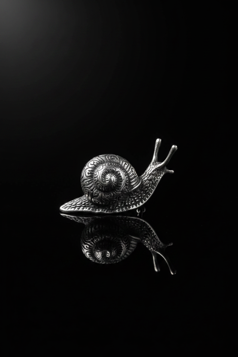 Lumaca in Argento 800