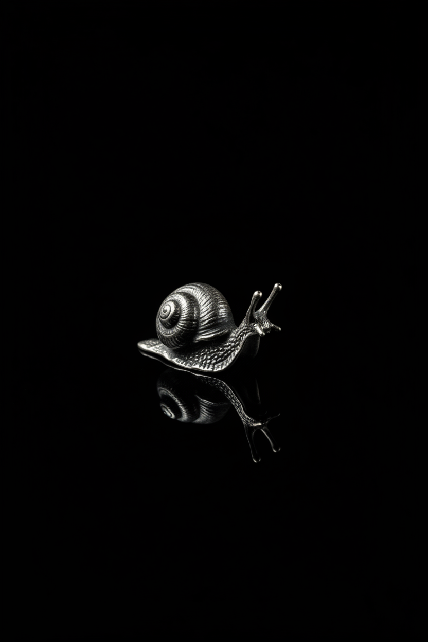 Lumaca in Argento 800