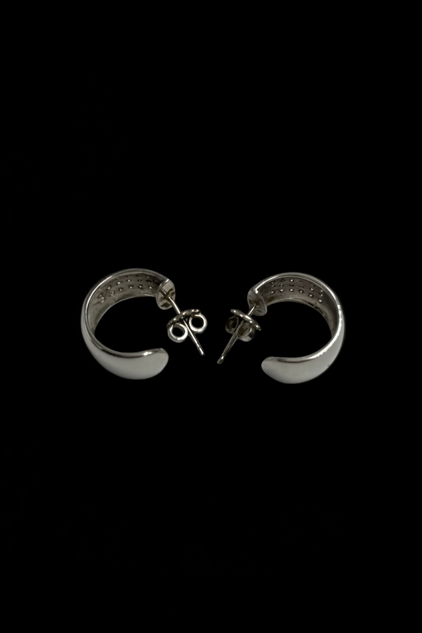 Orecchini in Oro Bianco con Diamanti