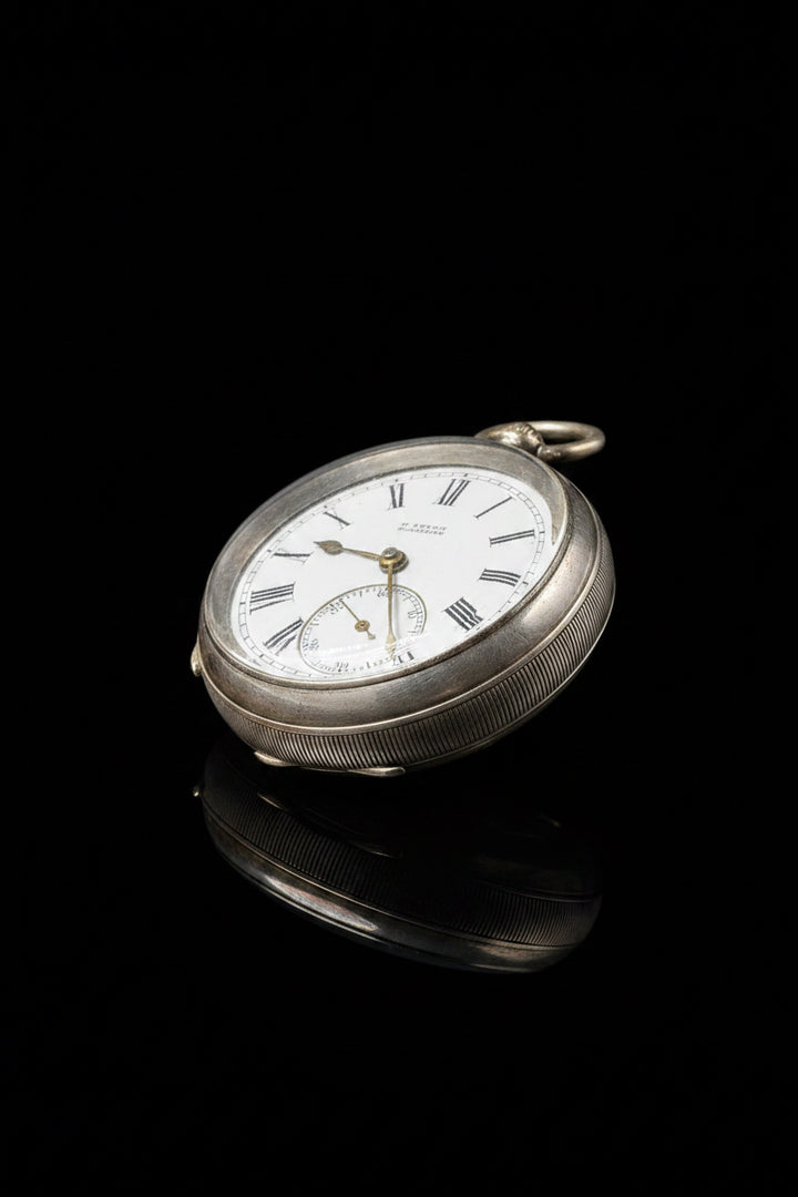 Orologio da tasca in argento – B. Eynon, Narberth – Cassa Chester 1806