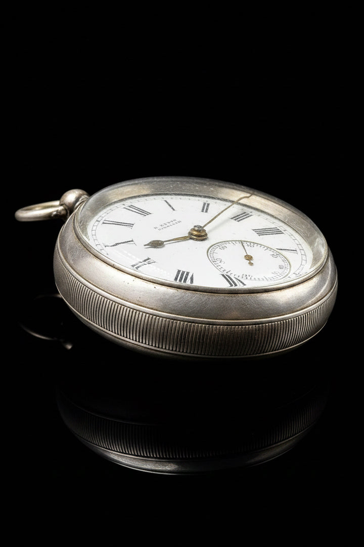 Orologio da tasca in argento – B. Eynon, Narberth – Cassa Chester 1806