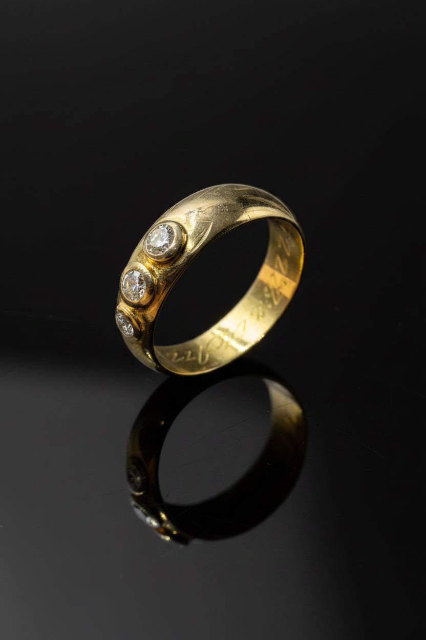 Anello Fascia Bombata Trilogy