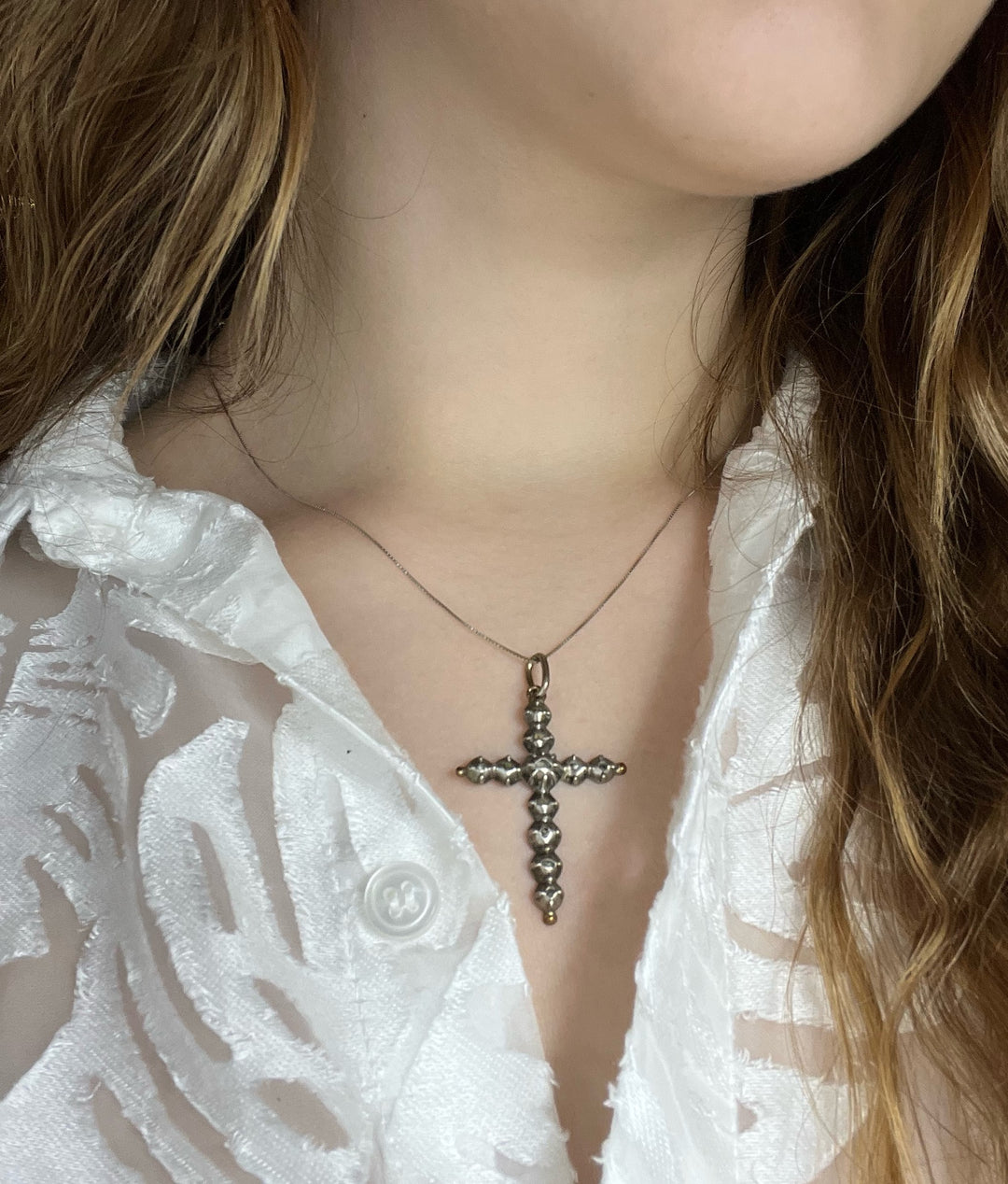Croce di Stile Gotico con Diamanti a “Rosa”, XVIII secolo.