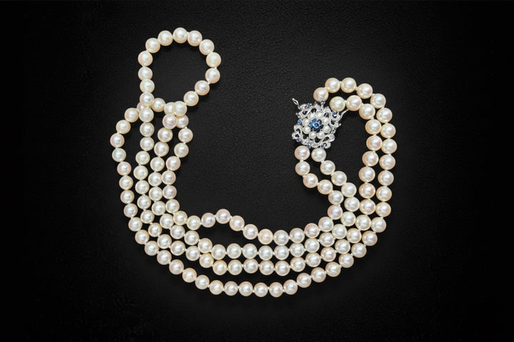 Collana di Perle a Doppio Filo