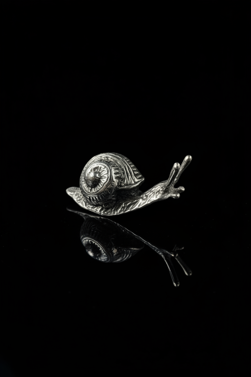 Lumaca in Argento 800