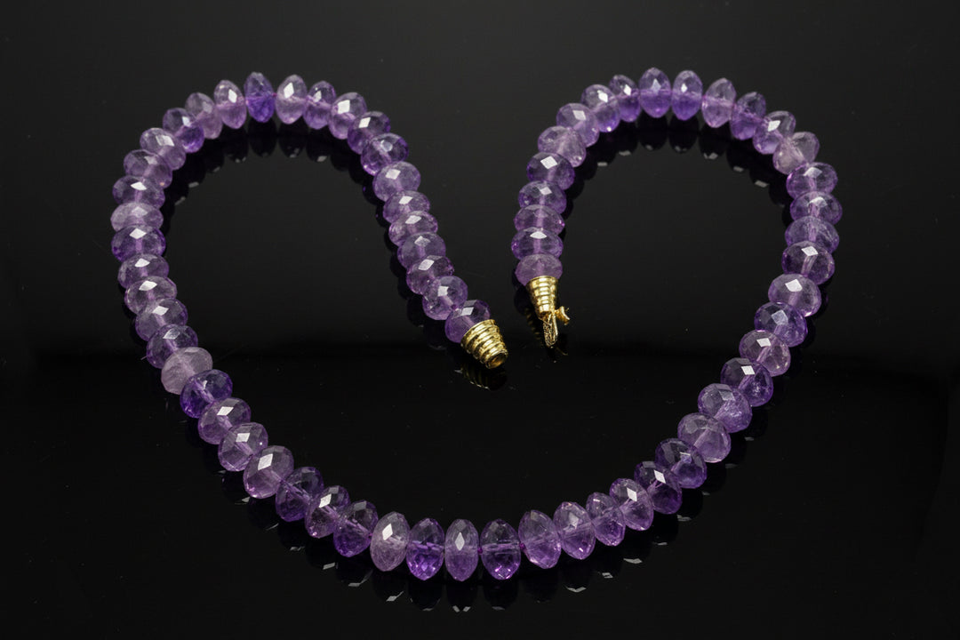 Collana con Ametiste Sfaccettate