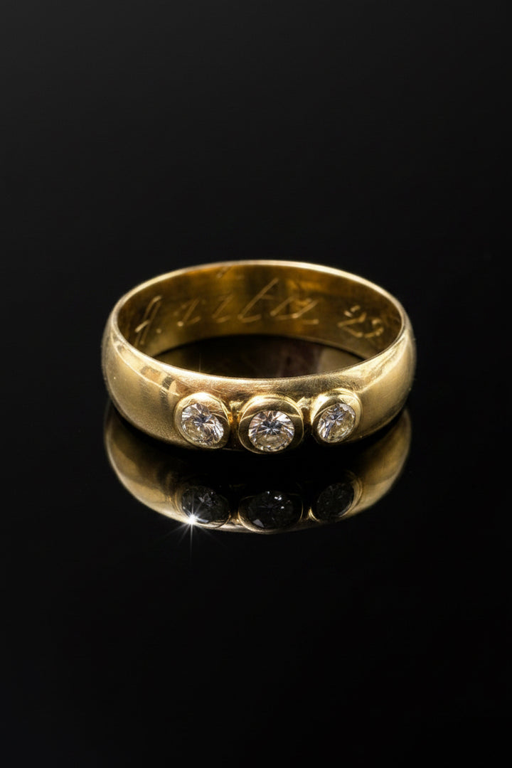 Anello Fascia Bombata Trilogy