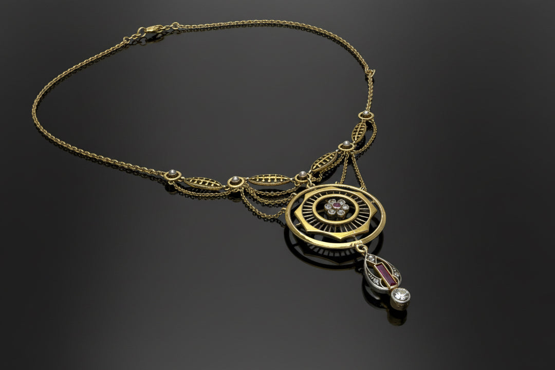 Raro Collier in Stile Jugendstil