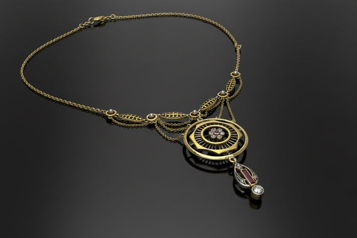 Raro Collier in Stile Jugendstil