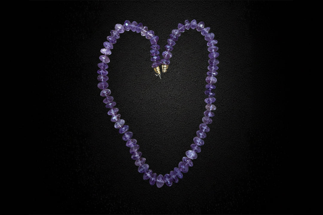 Collana con Ametiste Sfaccettate
