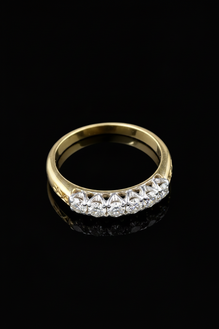 Anello Riviere in Oro Bianco
