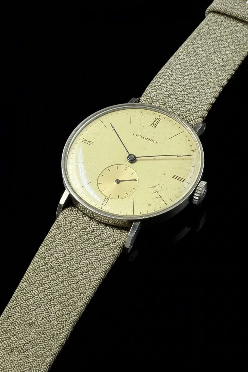 Longines anni ’30 – Acciaio, Carica Manuale
