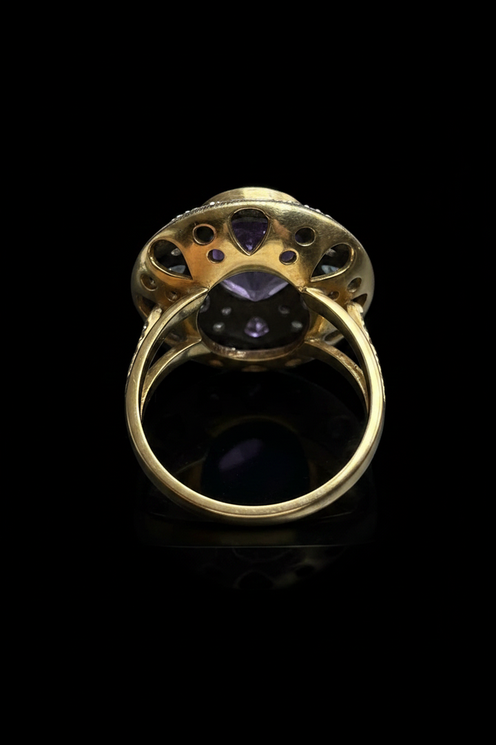 Anello Artistico con Pietre Multicolori