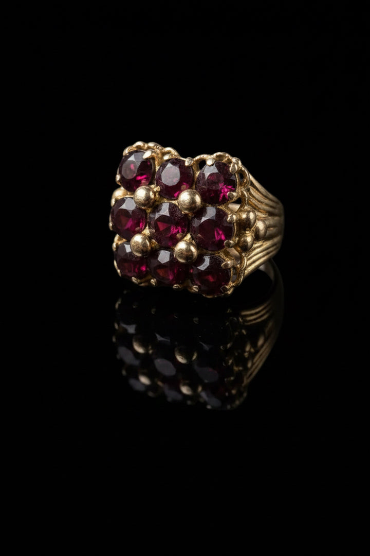 Anello con Granati Rodolite