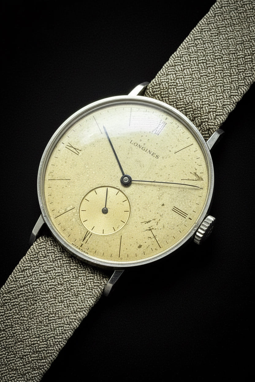Longines anni ’30 – Acciaio, Carica Manuale