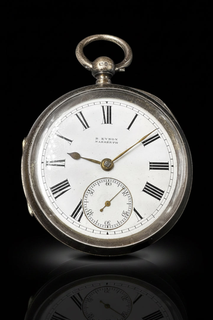 Orologio da tasca in argento – B. Eynon, Narberth – Cassa Chester 1806