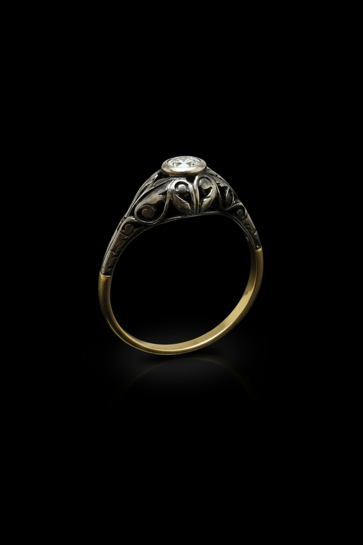 Anello Jugendstil dei primi del '900
