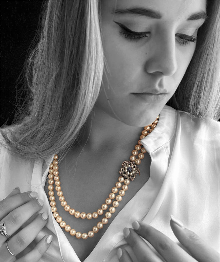Collana di Perle a Doppio Filo