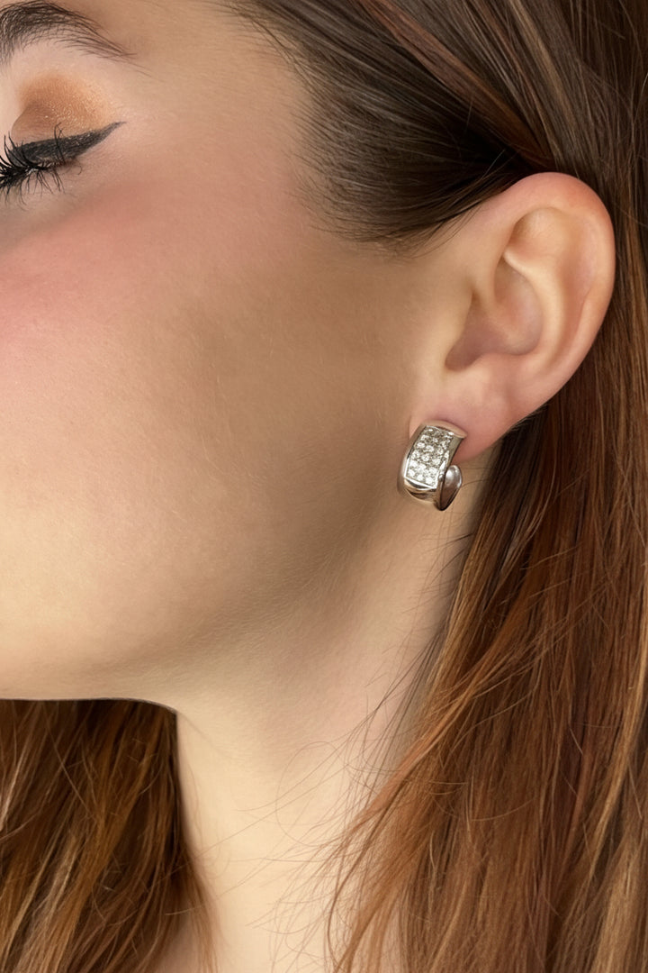 Orecchini in Oro Bianco con Diamanti