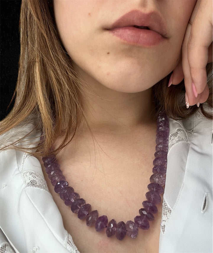 Collana con Ametiste Sfaccettate