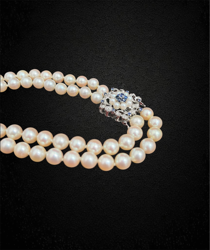 Collana di Perle a Doppio Filo