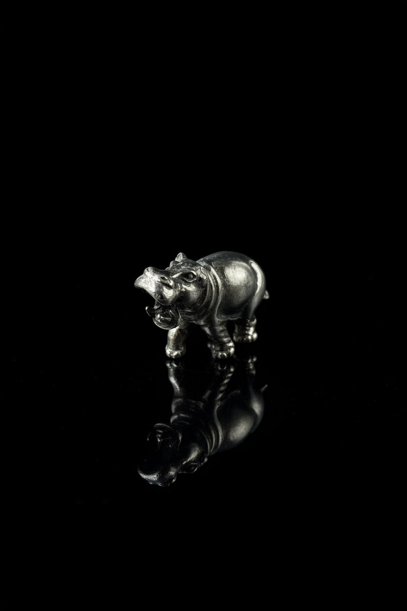 Ippopotamo in Argento 925