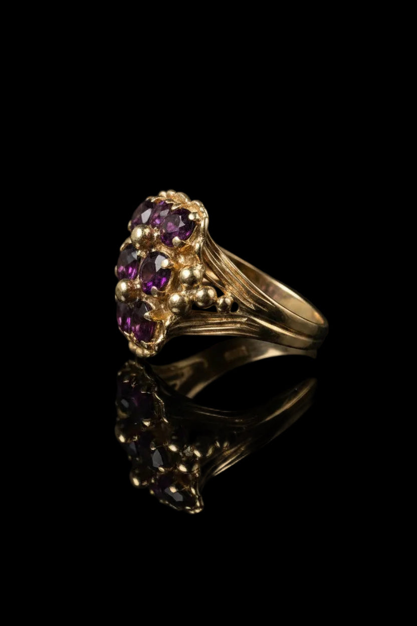Anello con Granati Rodolite