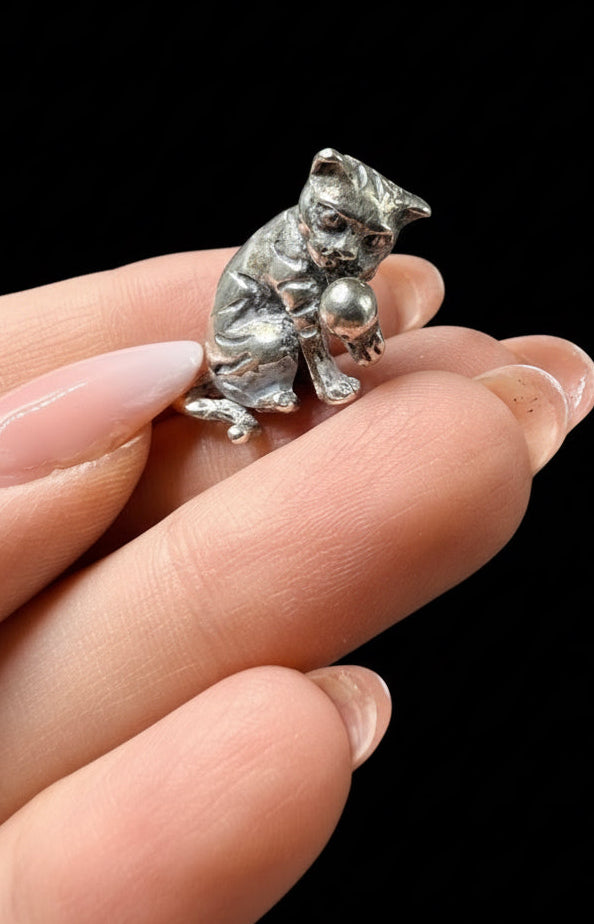 Gattino con la Palla, Argento 925
