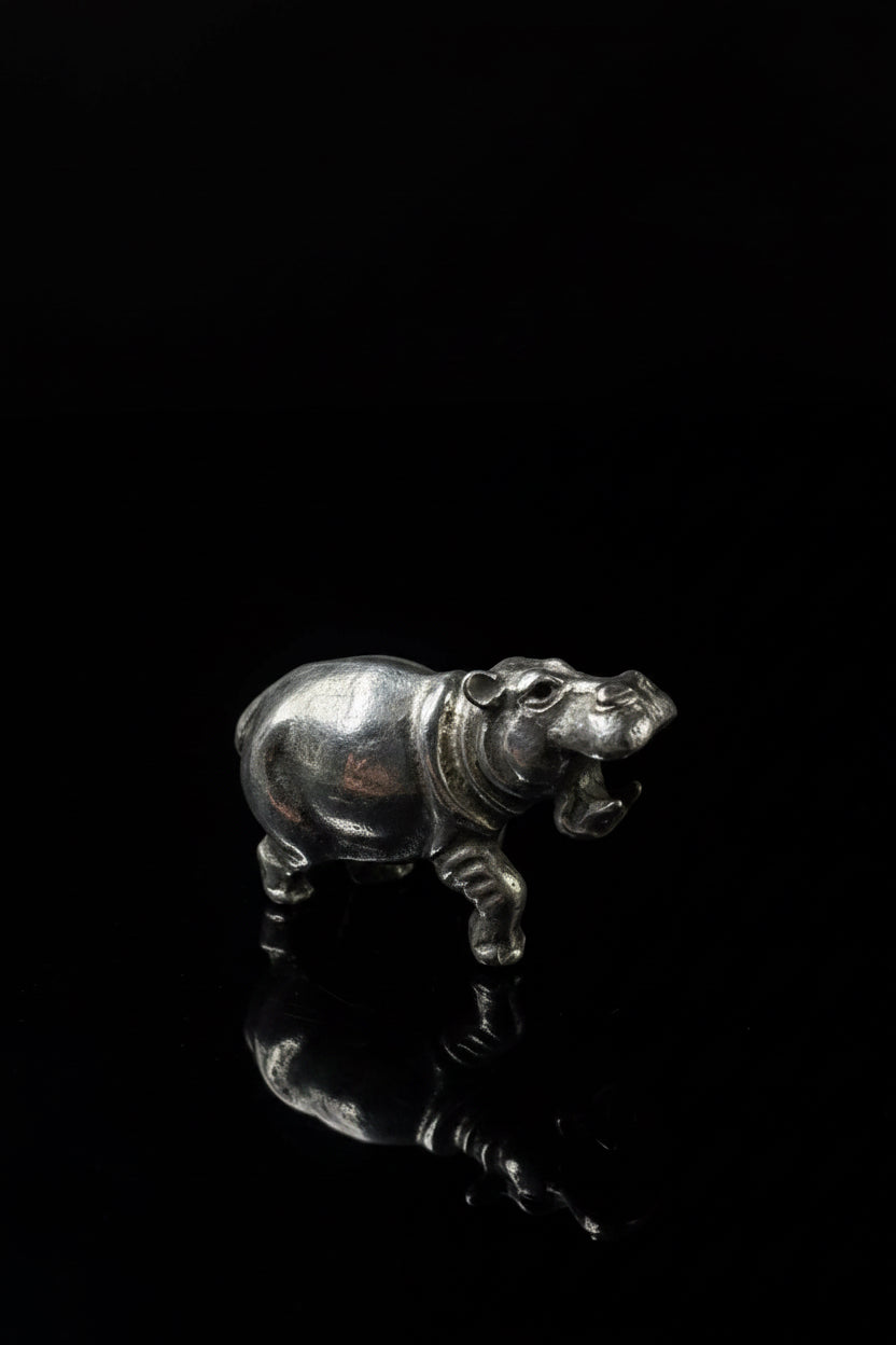Ippopotamo in Argento 925