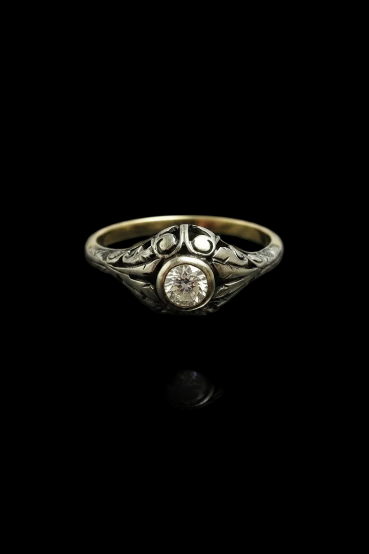 Anello Jugendstil dei primi del '900