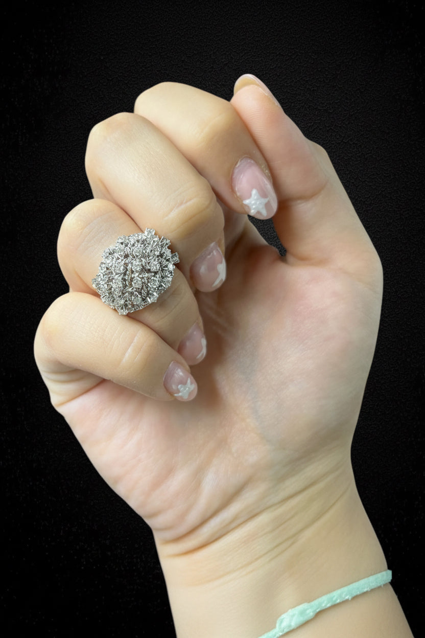 Anello Intrecciato con Diamanti, Anni ’50