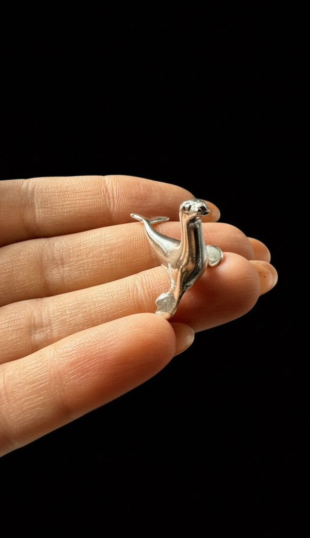 Foca in Argento 925 – Lavorazione Artigianale di Arezzo
