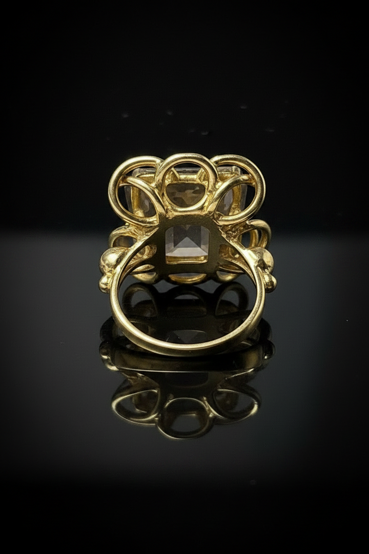 Anello con Quarzo Morione