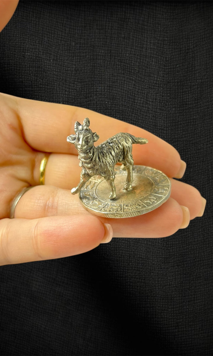 Ariete in Argento su Disco Zodiacale – Brandimarte Firenze