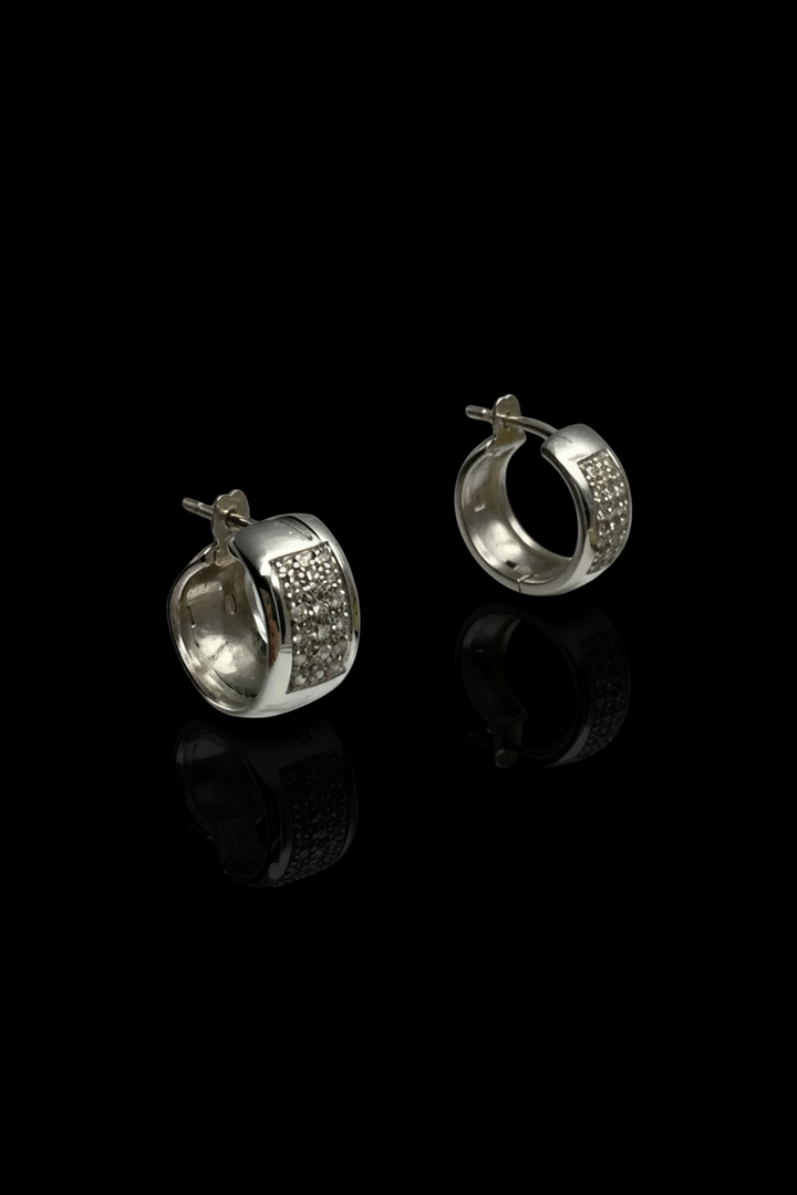 Orecchini in Oro Bianco con Diamanti