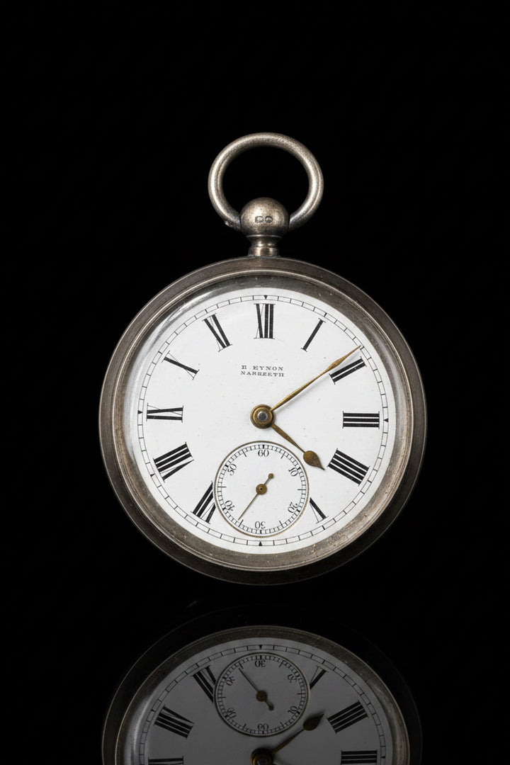 Orologio da tasca in argento – B. Eynon, Narberth – Cassa Chester 1806