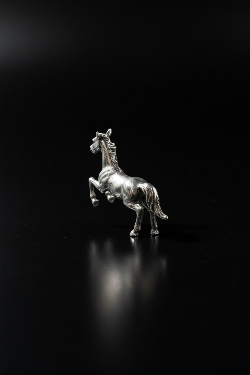 Cavallo al Galoppo in Argento