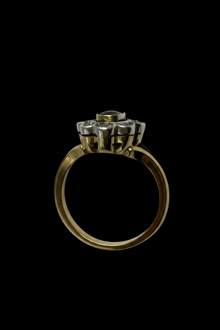 Anello a Margherita con Zaffiro, anni ‘30