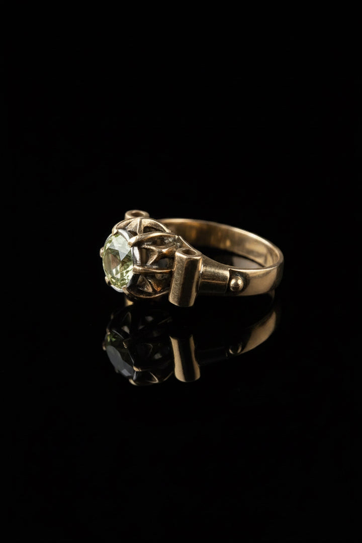 Solitario Anni '20 con Diamante Fancy