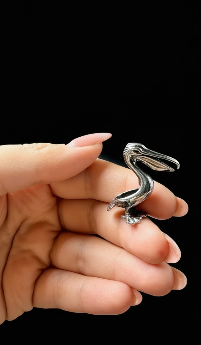 Pellicano in Argento 925