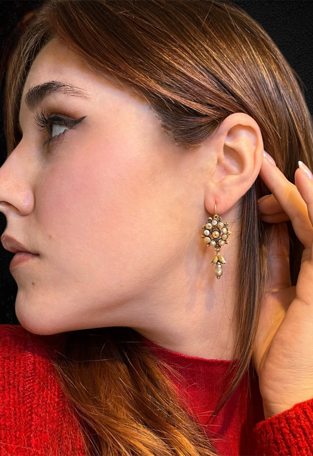 Orecchini Dalmati con Perle Naturali