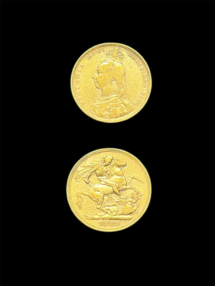 Britanski sovereign Viktorija, "glava obletnice"