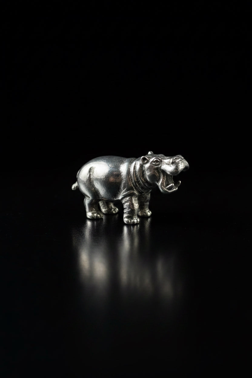 Ippopotamo in Argento 925