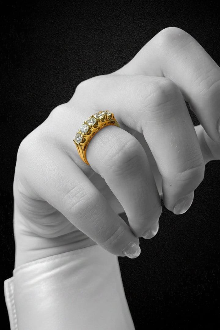 Rivière in Oro Giallo, ct.1,25