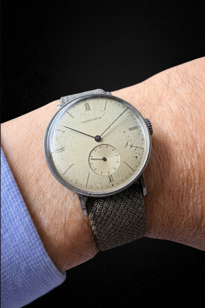 Longines anni ’30 – Acciaio, Carica Manuale