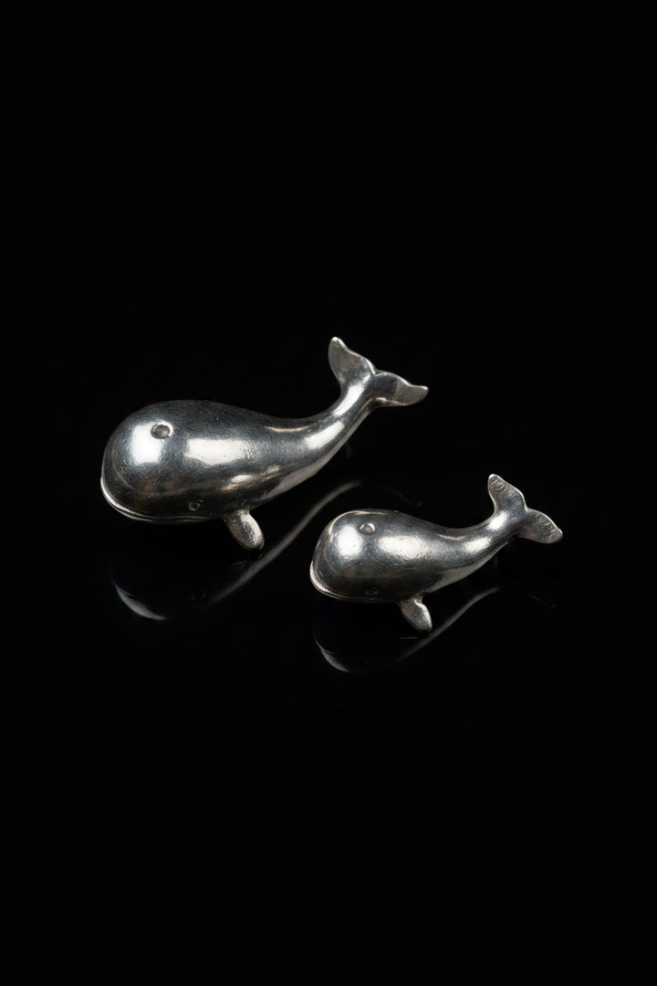 Coppia di Balene in Argento– Saturno, Arezzo