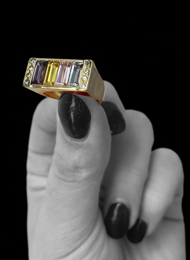 Anello Premier con Pietre Multicolori