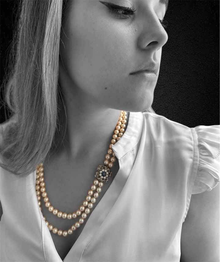 Collana di Perle a Doppio Filo