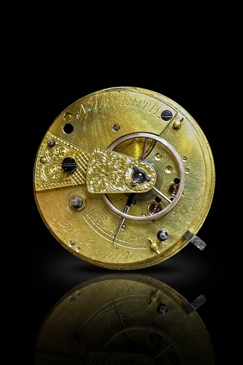 Orologio da tasca in argento – B. Eynon, Narberth – Cassa Chester 1806
